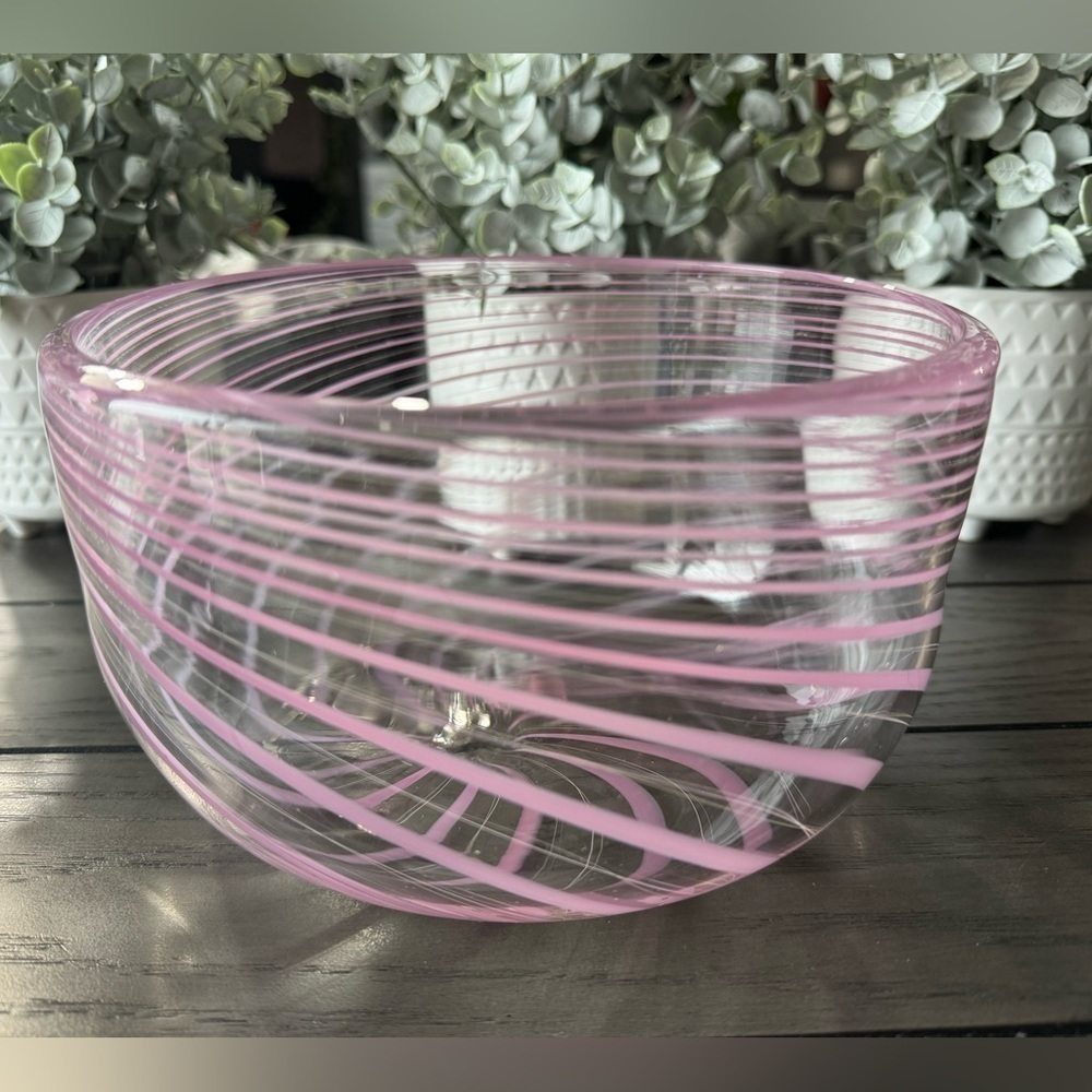 Beautiful handblown glass bowl